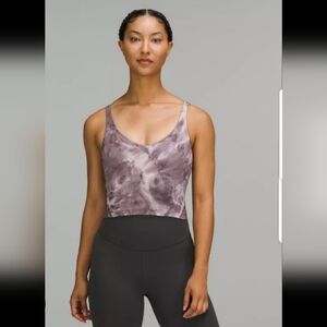 Lululemon Align Cropped Tie-Dye Tank Top Sz 14